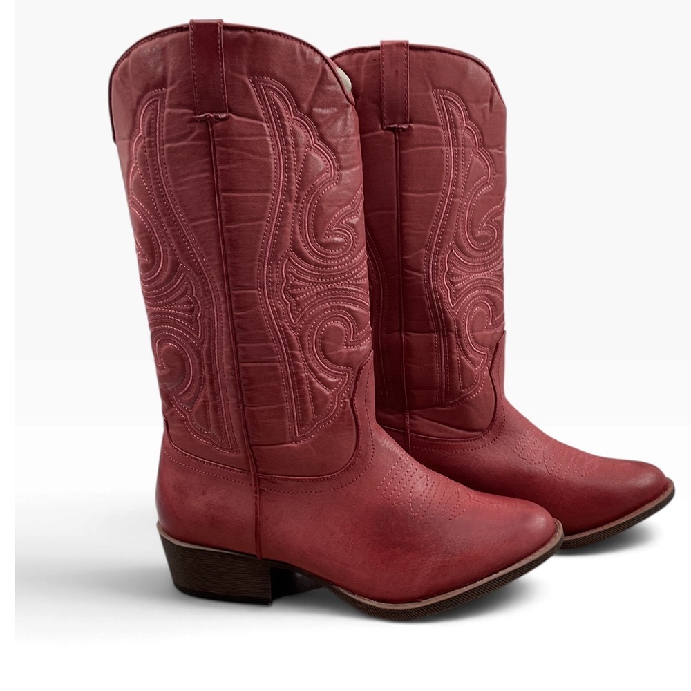 Coconuts by Matisse Legend Womens Red Western Cowboy Boots Pointed Toe Tall